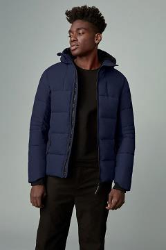 Chamarras Canada Goose Hombre Outlet - HyBridge Chaqueta De Plumas Azul Oscuro Marino CD0851243